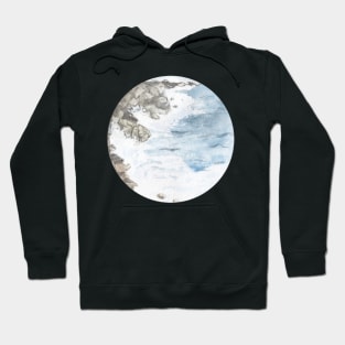 Watercolor beach landscape Hoodie